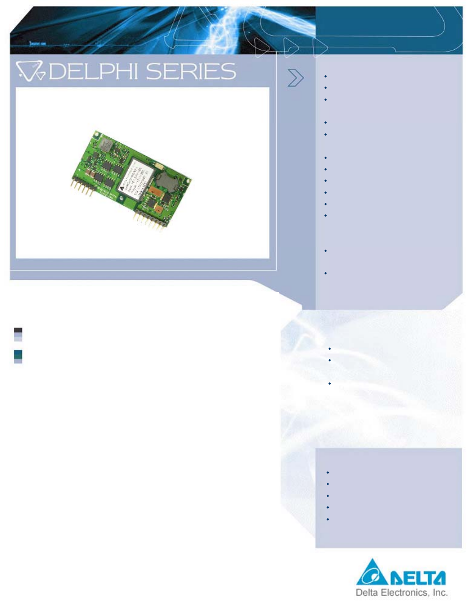 Delta Electronics Q48SB User Manual | 2 pages