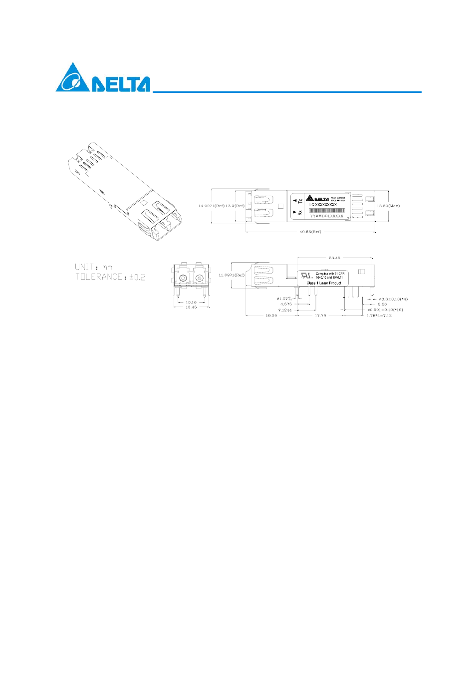 Delta Electronics LC-1250xxxx Series User Manual | Page 7 / 10