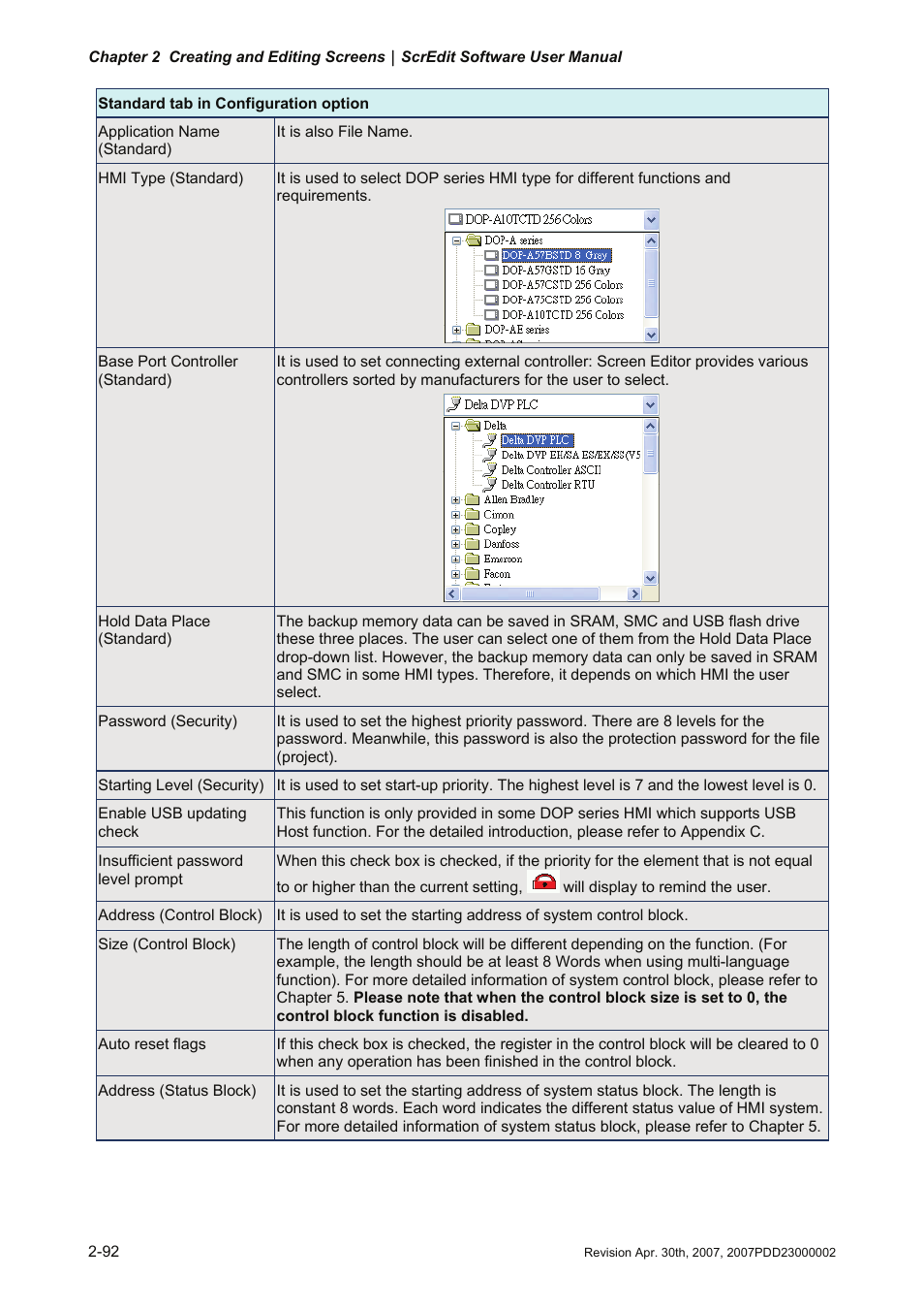 Delta Electronics Human Machine Interface DOP-A Series User Manual | Page 103 / 329