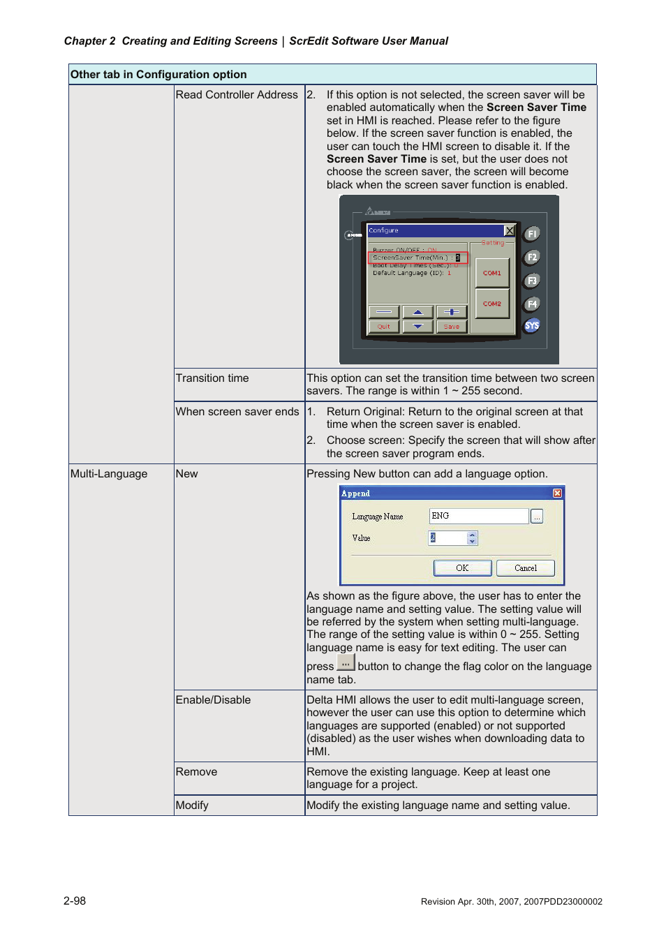 Delta Electronics Human Machine Interface DOP-A Series User Manual | Page 109 / 329