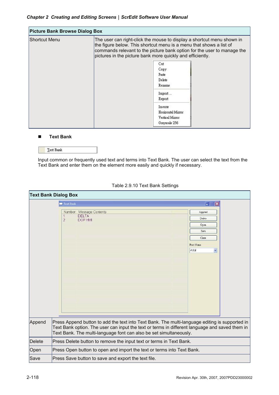 Delta Electronics Human Machine Interface DOP-A Series User Manual | Page 129 / 329