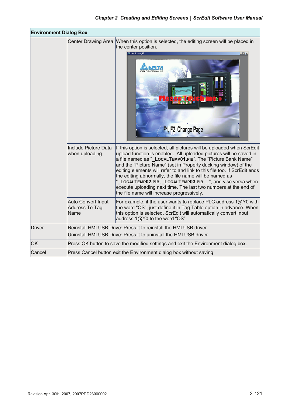 Delta Electronics Human Machine Interface DOP-A Series User Manual | Page 132 / 329