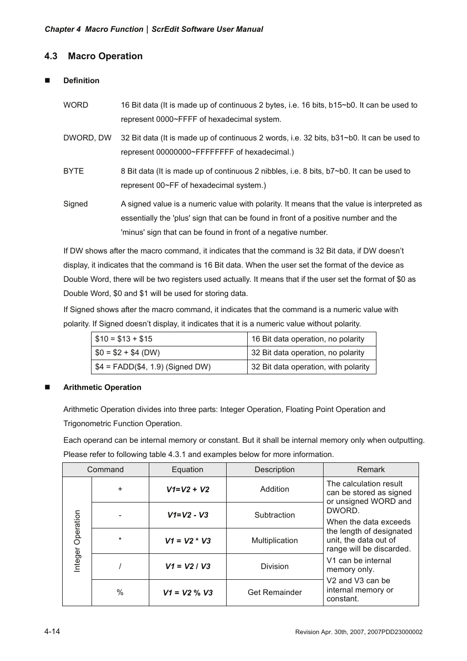 3 macro operation | Delta Electronics Human Machine Interface DOP-A Series User Manual | Page 235 / 329