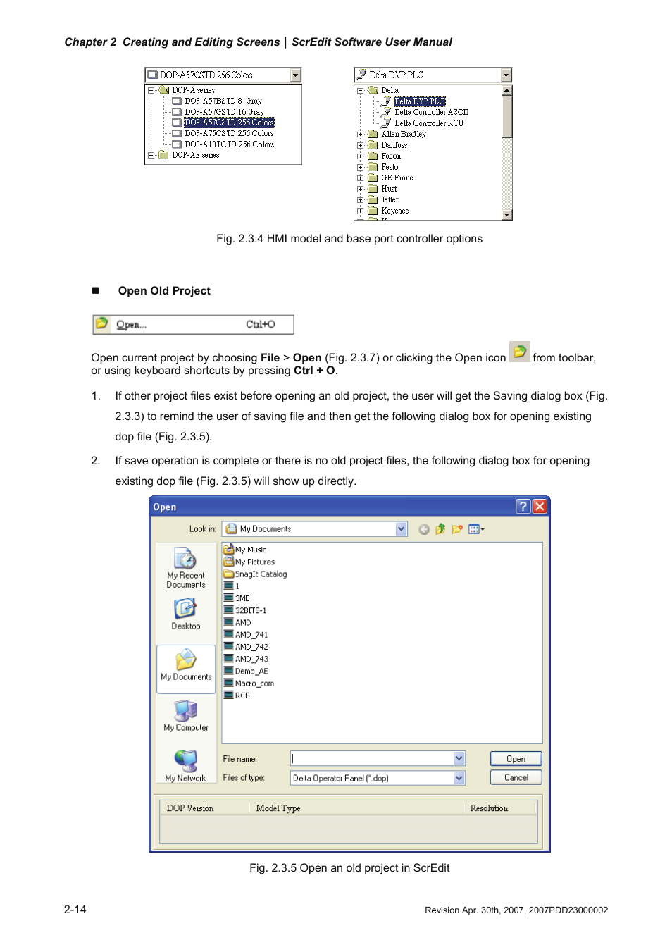Delta Electronics Human Machine Interface DOP-A Series User Manual | Page 25 / 329