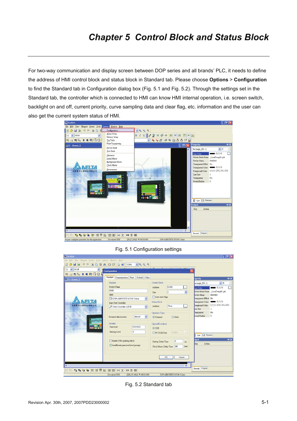 Chapter 5 control block and status block | Delta Electronics Human Machine Interface DOP-A Series User Manual | Page 268 / 329
