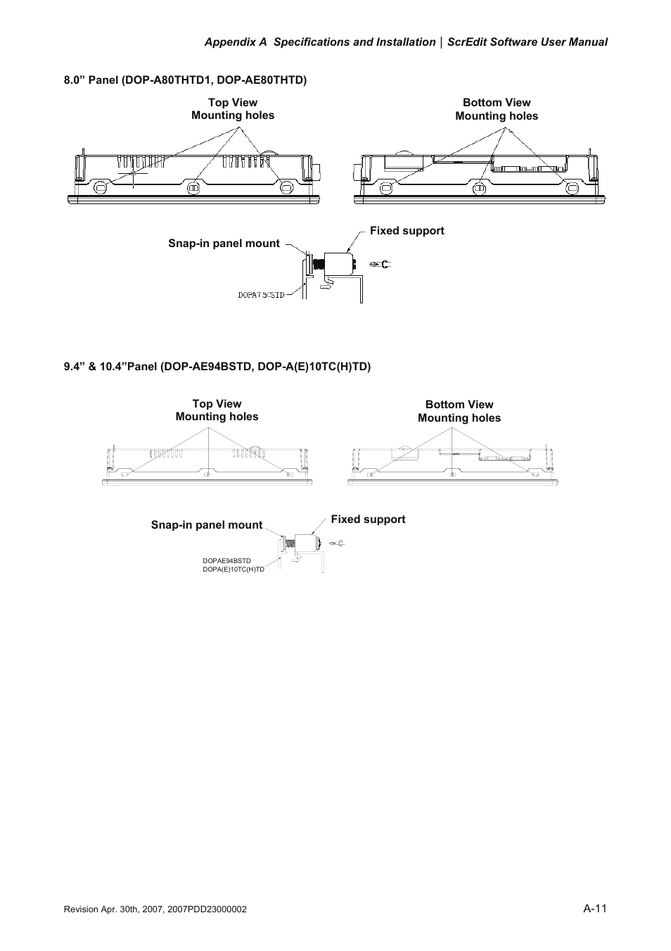 Delta Electronics Human Machine Interface DOP-A Series User Manual | Page 304 / 329