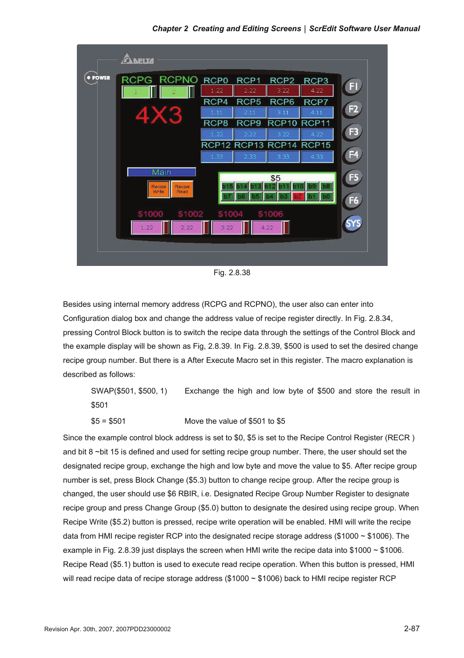 Delta Electronics Human Machine Interface DOP-A Series User Manual | Page 98 / 329