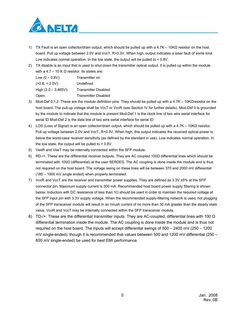 Delta Electronics LCP-155B4MSRx User Manual | Page 5 / 12