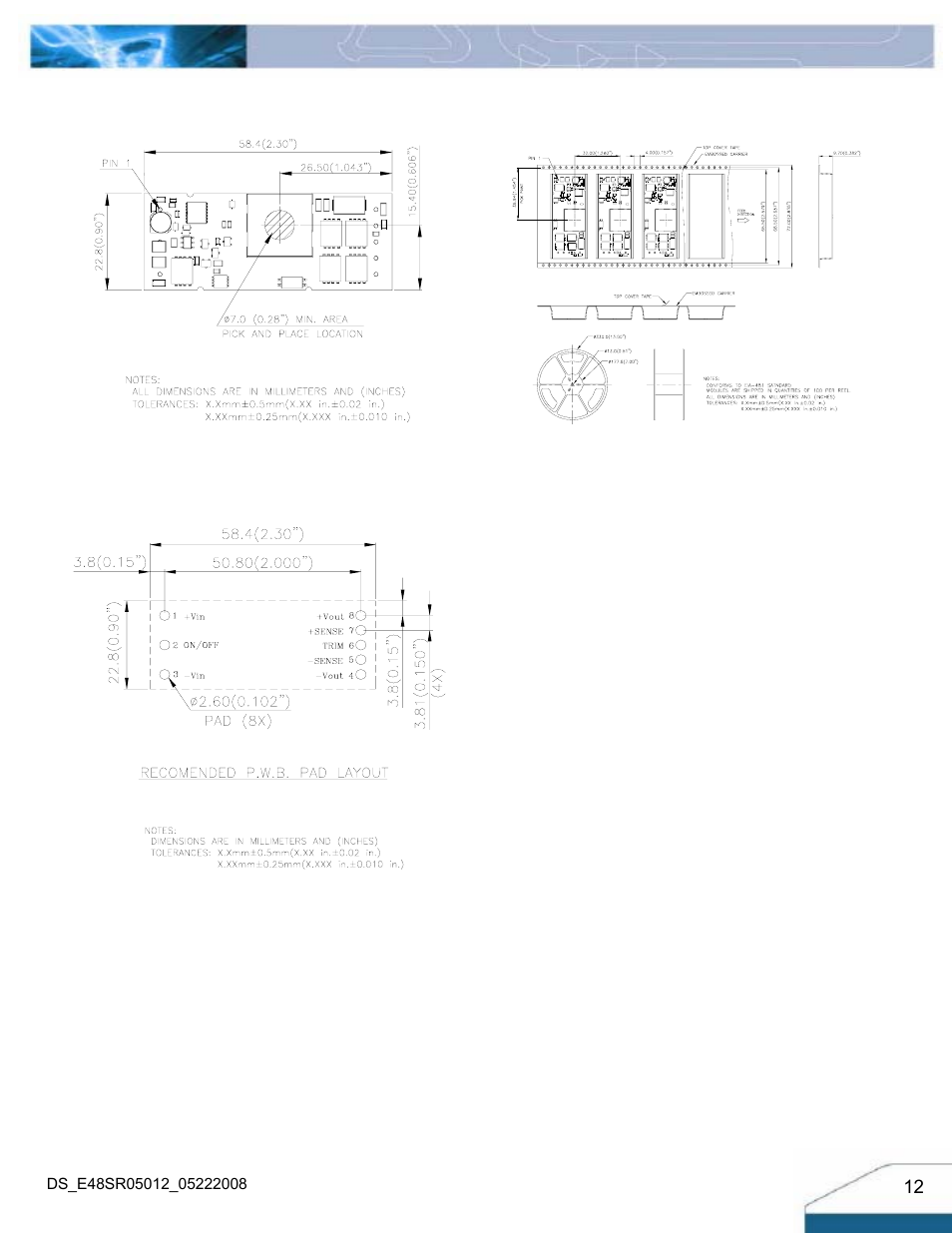 Delta Electronics Series E48SR User Manual | Page 12 / 15