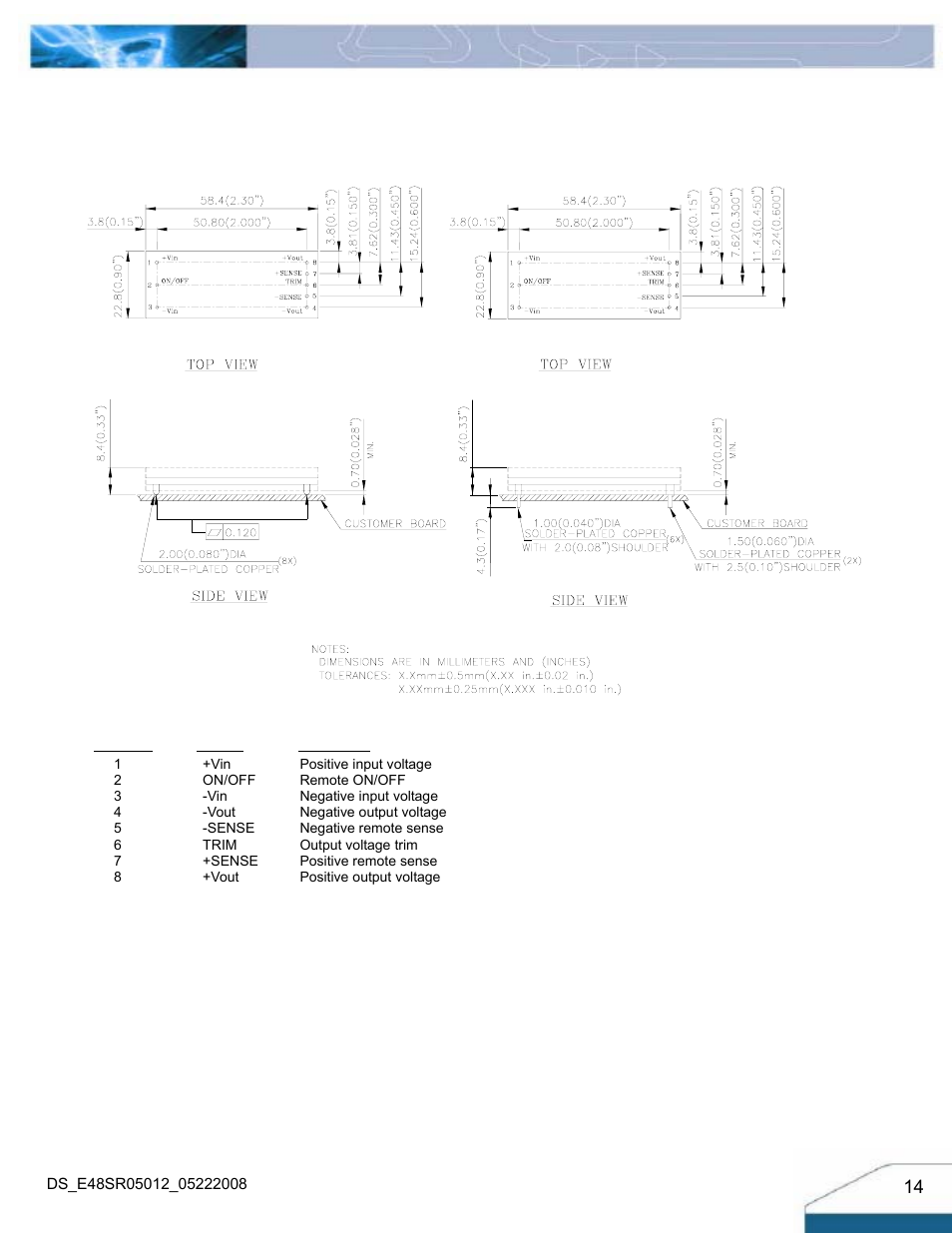 Delta Electronics Series E48SR User Manual | Page 14 / 15