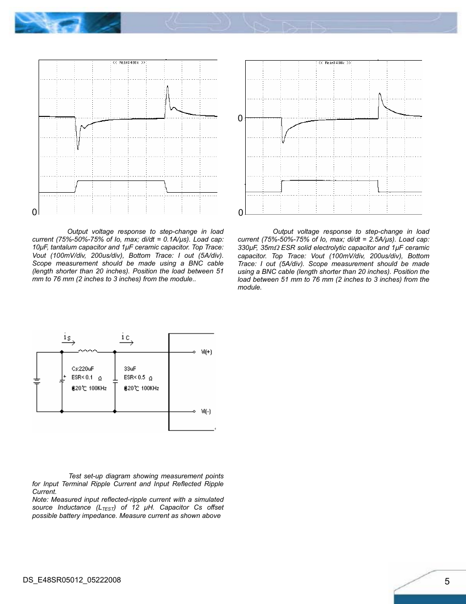 Electrical characteristics curves | Delta Electronics Series E48SR User Manual | Page 5 / 15