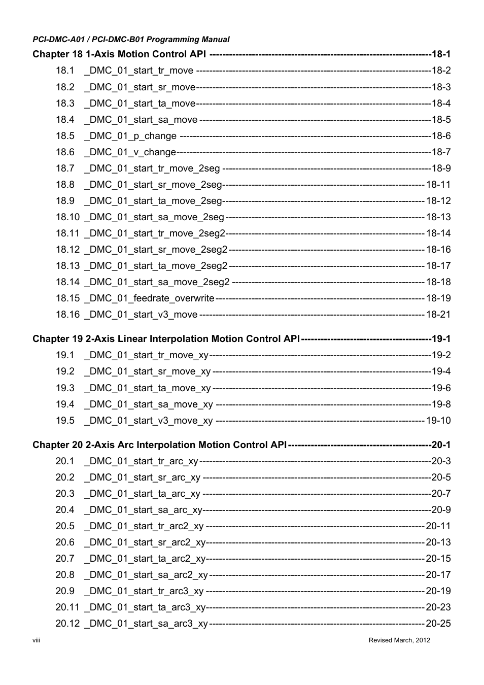 Delta Electronics High-Speed PCI 12-Axis Motion Control Card PCI-DMC-A01 User Manual | Page 10 / 528