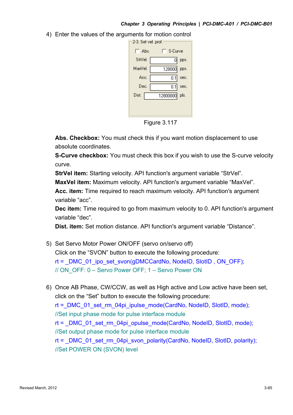 Delta Electronics High-Speed PCI 12-Axis Motion Control Card PCI-DMC-A01 User Manual | Page 107 / 528