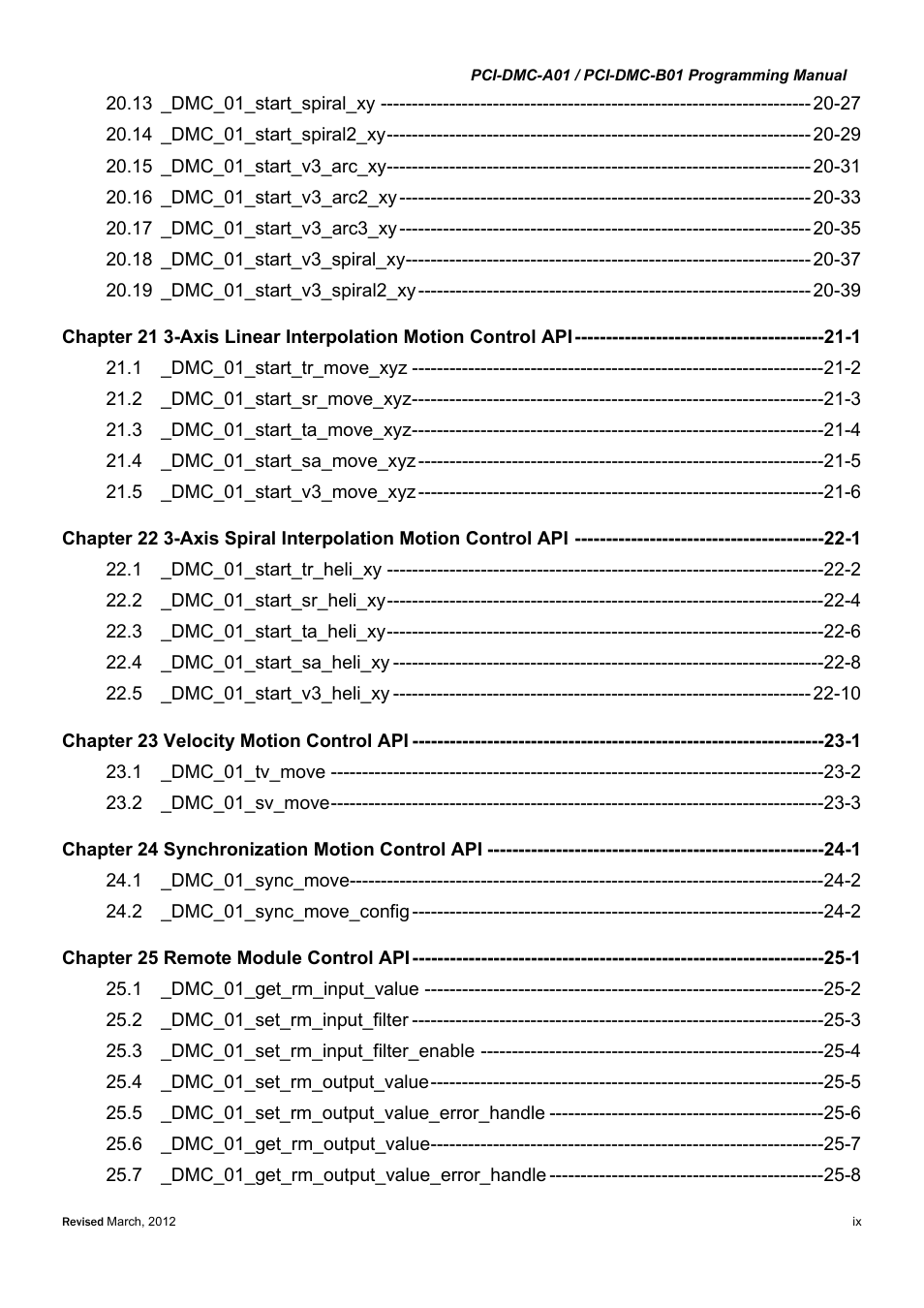 Delta Electronics High-Speed PCI 12-Axis Motion Control Card PCI-DMC-A01 User Manual | Page 11 / 528