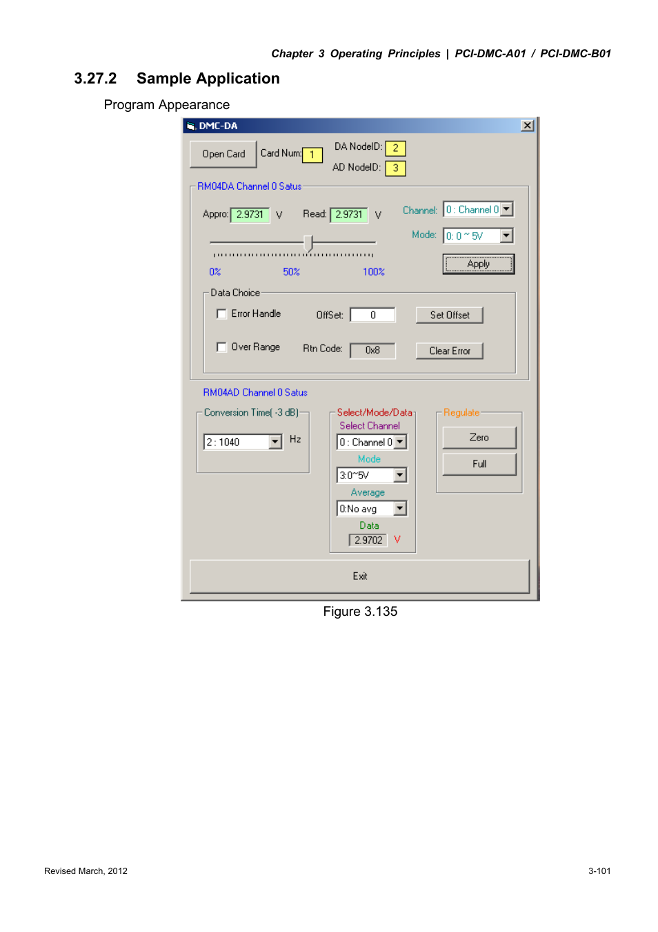 2 sample application | Delta Electronics High-Speed PCI 12-Axis Motion Control Card PCI-DMC-A01 User Manual | Page 123 / 528