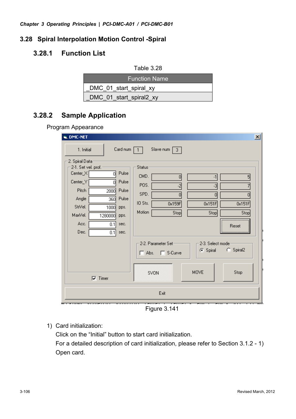1 function list, 2 sample application | Delta Electronics High-Speed PCI 12-Axis Motion Control Card PCI-DMC-A01 User Manual | Page 128 / 528
