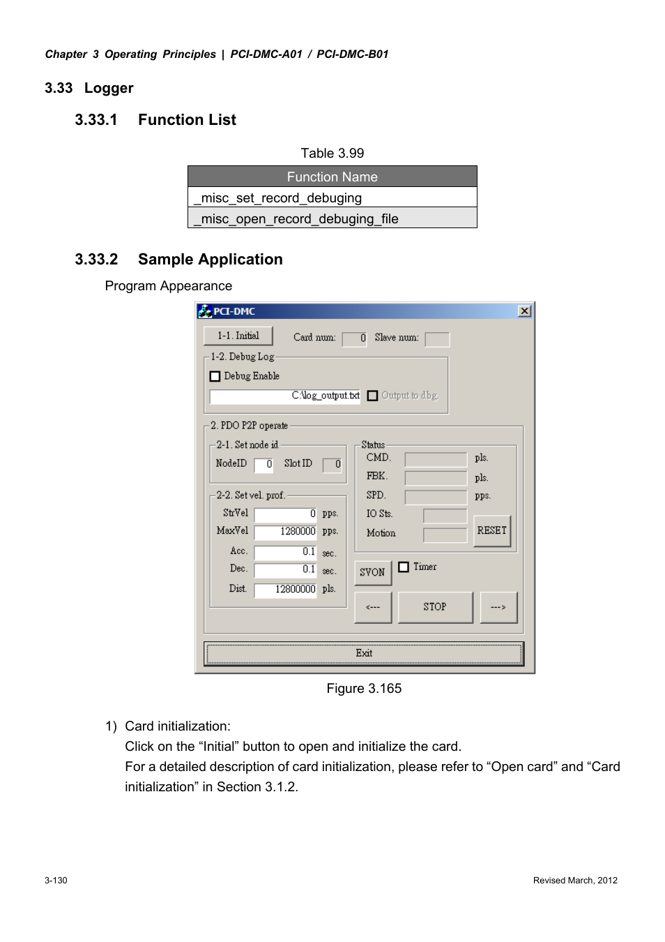 1 function list, 2 sample application | Delta Electronics High-Speed PCI 12-Axis Motion Control Card PCI-DMC-A01 User Manual | Page 152 / 528