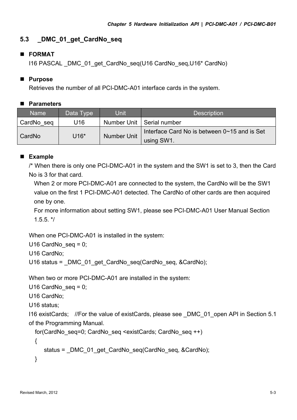 Delta Electronics High-Speed PCI 12-Axis Motion Control Card PCI-DMC-A01 User Manual | Page 171 / 528