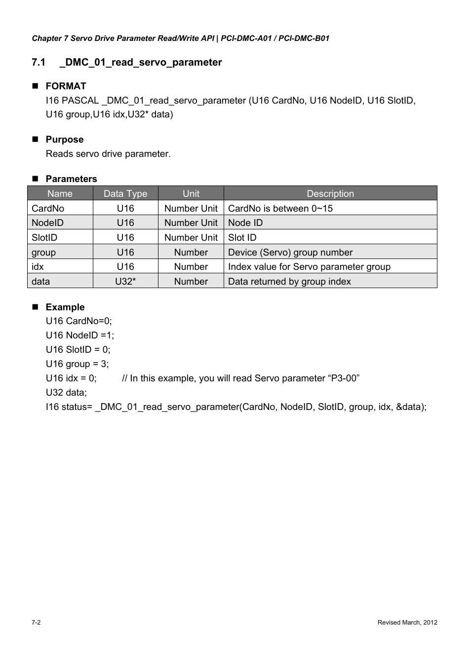 Delta Electronics High-Speed PCI 12-Axis Motion Control Card PCI-DMC-A01 User Manual | Page 184 / 528