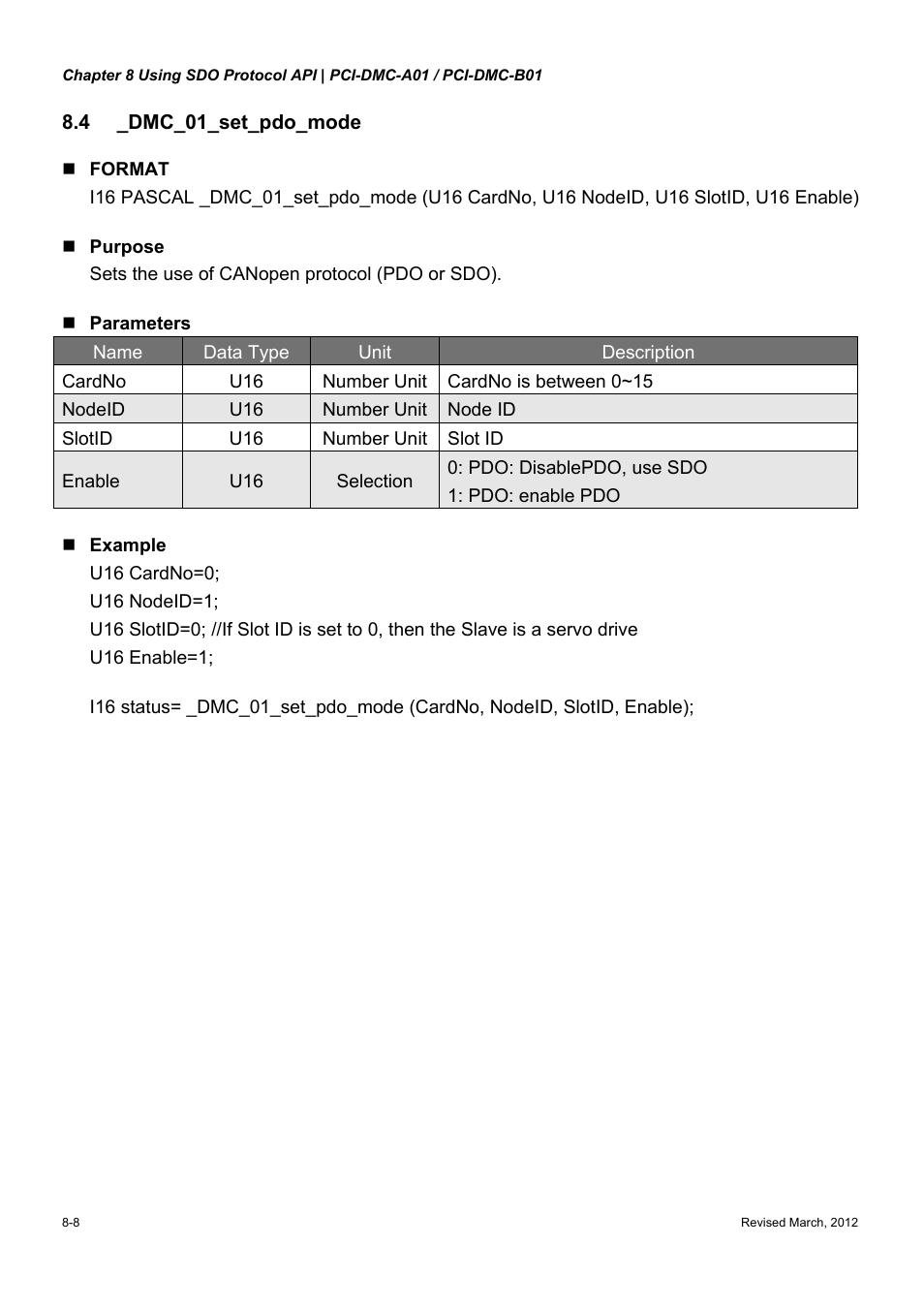 Delta Electronics High-Speed PCI 12-Axis Motion Control Card PCI-DMC-A01 User Manual | Page 194 / 528