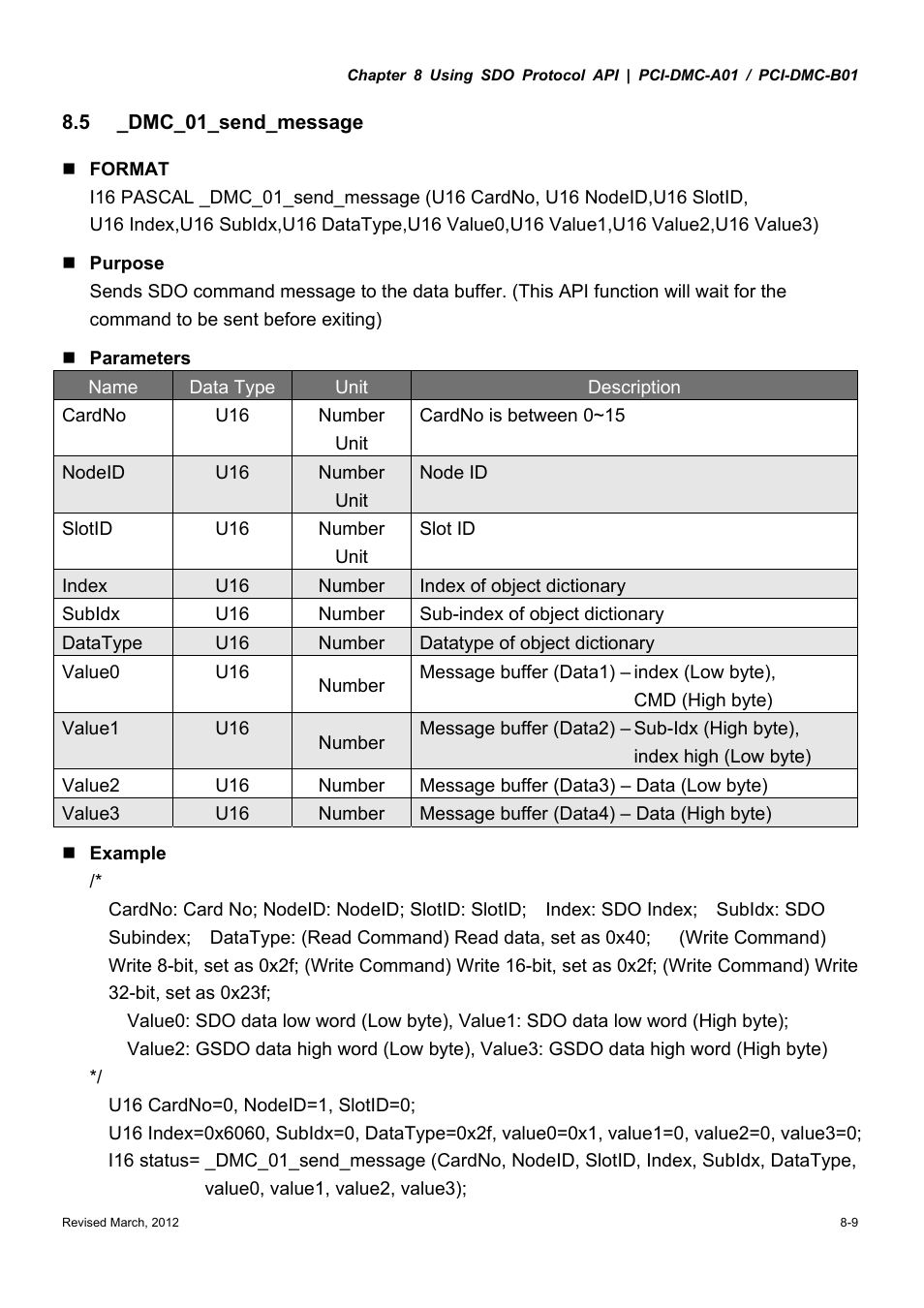 Delta Electronics High-Speed PCI 12-Axis Motion Control Card PCI-DMC-A01 User Manual | Page 195 / 528