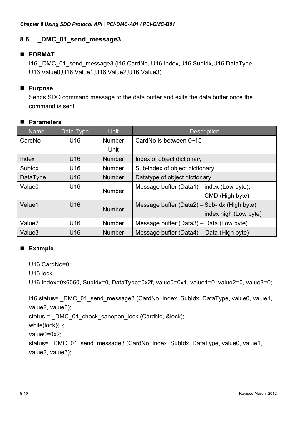 Delta Electronics High-Speed PCI 12-Axis Motion Control Card PCI-DMC-A01 User Manual | Page 196 / 528