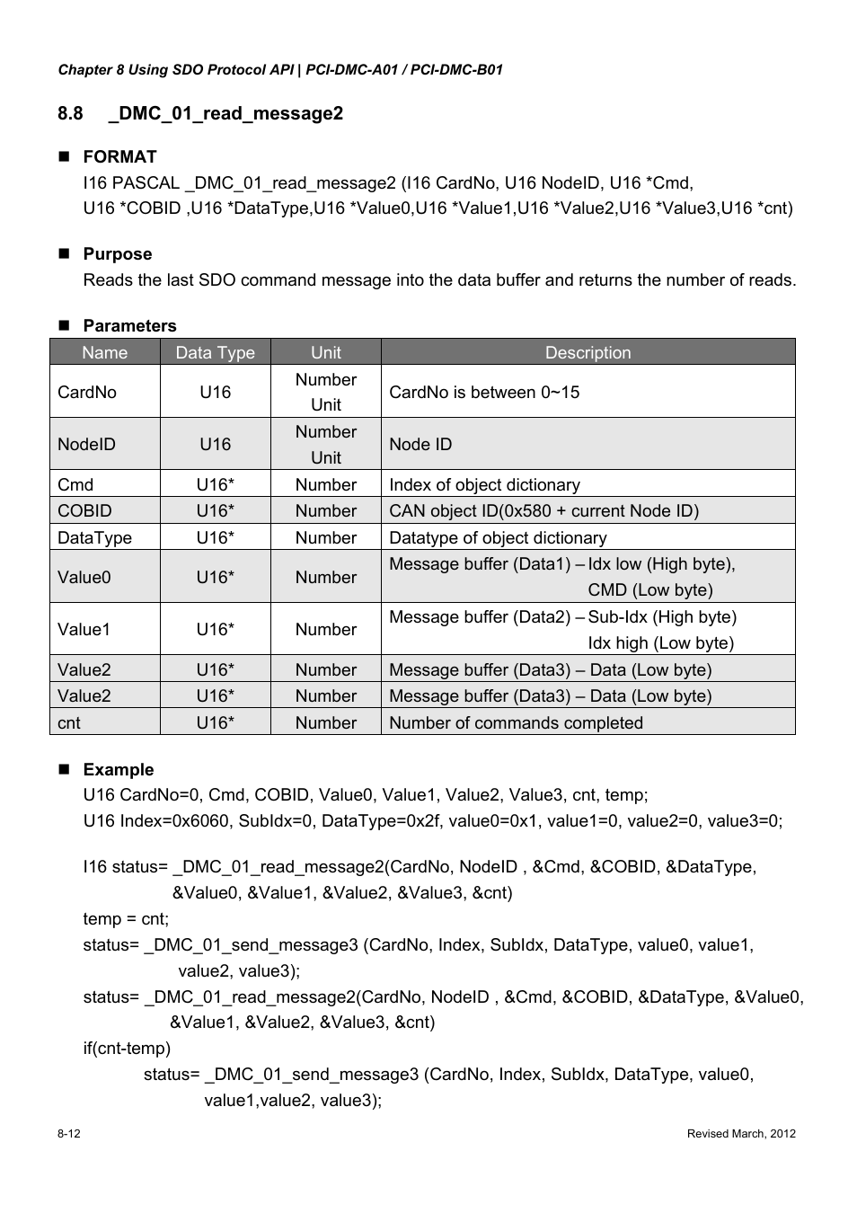 Delta Electronics High-Speed PCI 12-Axis Motion Control Card PCI-DMC-A01 User Manual | Page 198 / 528