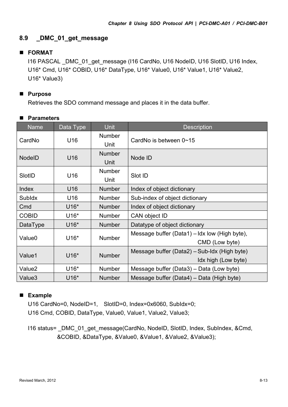 Delta Electronics High-Speed PCI 12-Axis Motion Control Card PCI-DMC-A01 User Manual | Page 199 / 528