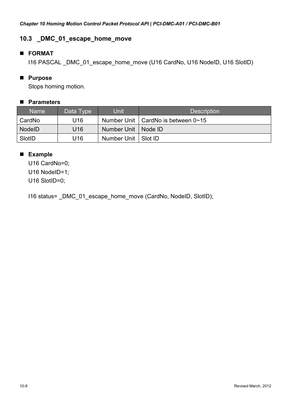 Delta Electronics High-Speed PCI 12-Axis Motion Control Card PCI-DMC-A01 User Manual | Page 214 / 528