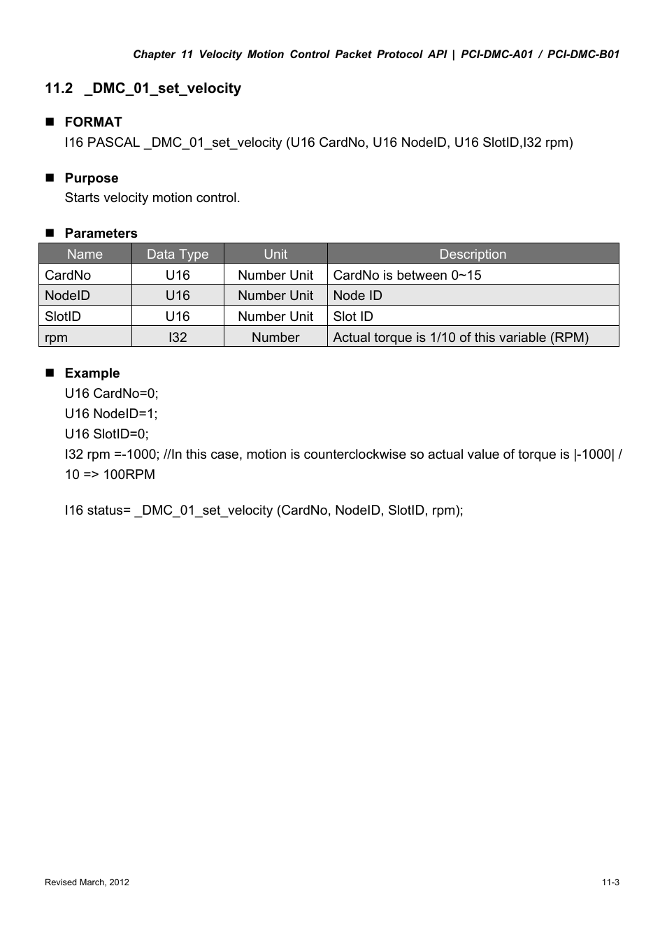 Delta Electronics High-Speed PCI 12-Axis Motion Control Card PCI-DMC-A01 User Manual | Page 217 / 528