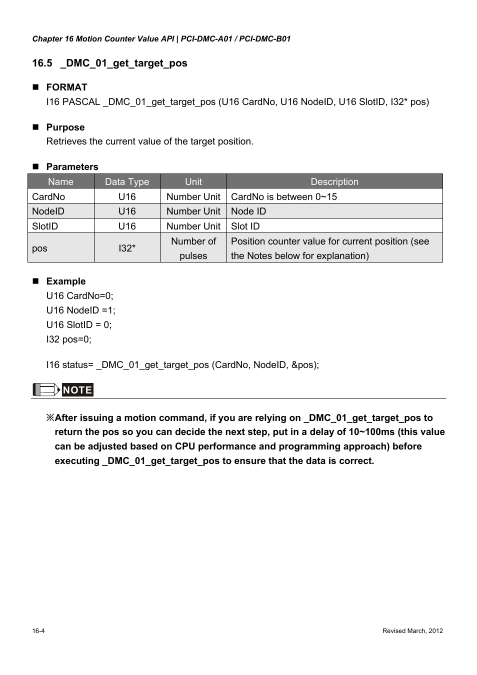 Delta Electronics High-Speed PCI 12-Axis Motion Control Card PCI-DMC-A01 User Manual | Page 246 / 528