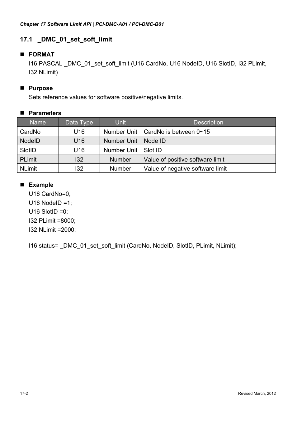 Delta Electronics High-Speed PCI 12-Axis Motion Control Card PCI-DMC-A01 User Manual | Page 252 / 528
