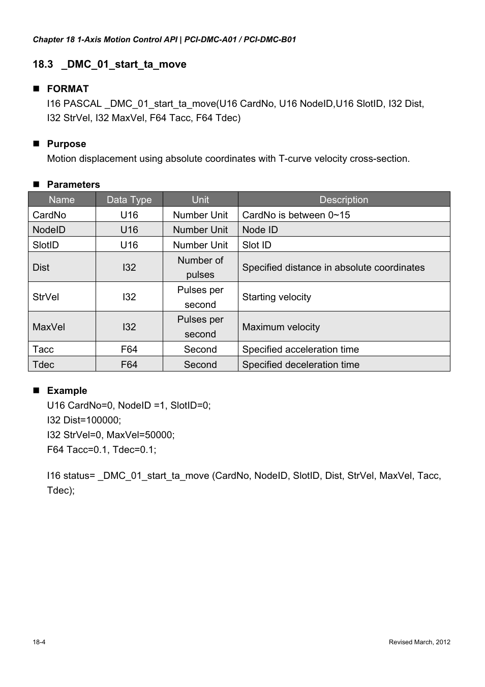 Delta Electronics High-Speed PCI 12-Axis Motion Control Card PCI-DMC-A01 User Manual | Page 258 / 528