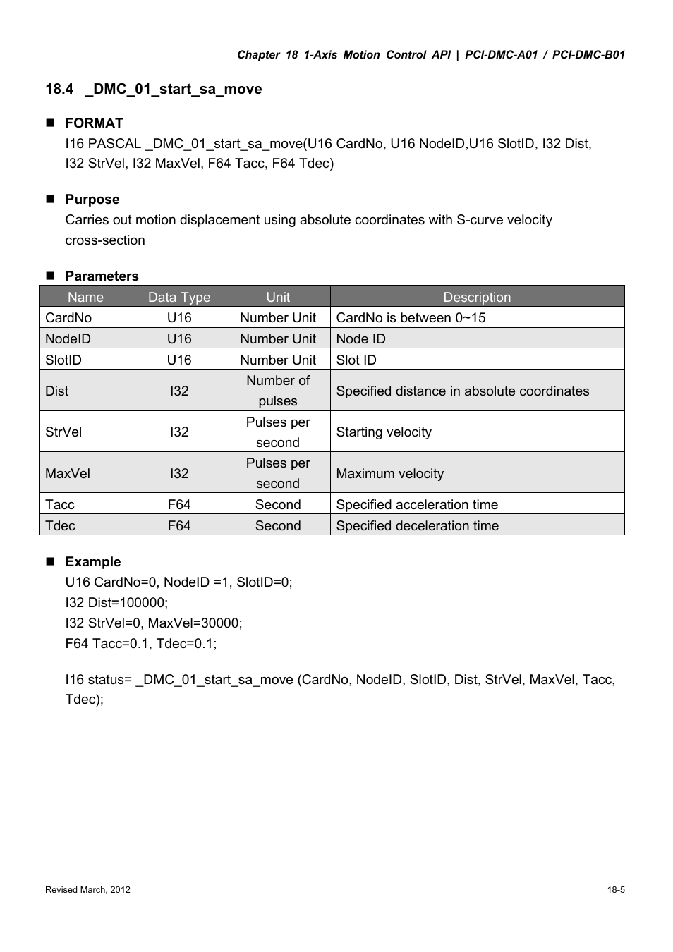 Delta Electronics High-Speed PCI 12-Axis Motion Control Card PCI-DMC-A01 User Manual | Page 259 / 528