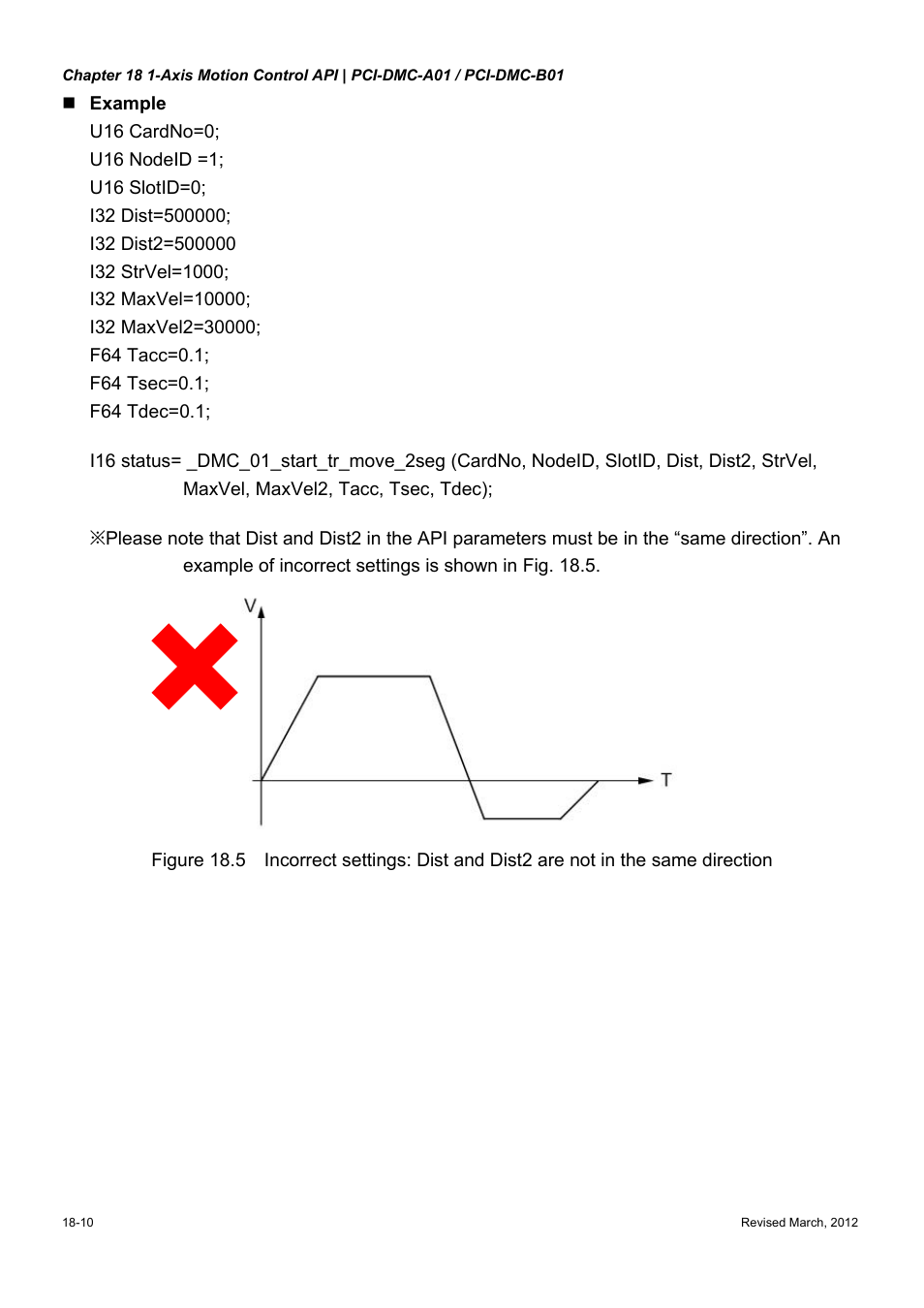 Delta Electronics High-Speed PCI 12-Axis Motion Control Card PCI-DMC-A01 User Manual | Page 264 / 528
