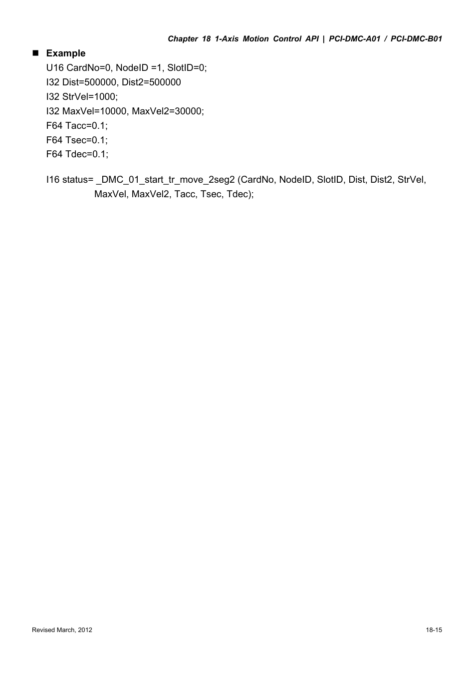 Delta Electronics High-Speed PCI 12-Axis Motion Control Card PCI-DMC-A01 User Manual | Page 269 / 528