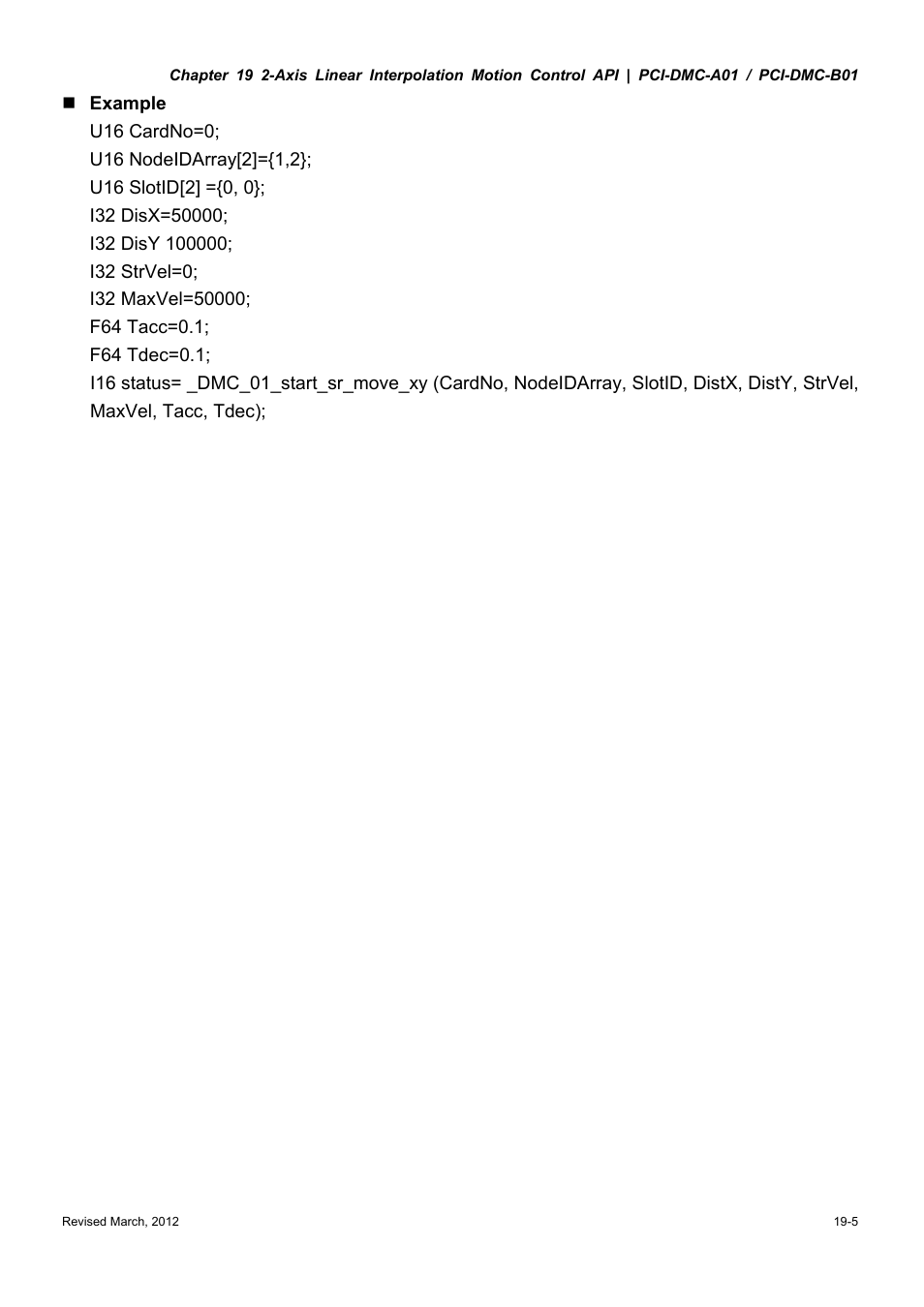 Delta Electronics High-Speed PCI 12-Axis Motion Control Card PCI-DMC-A01 User Manual | Page 281 / 528
