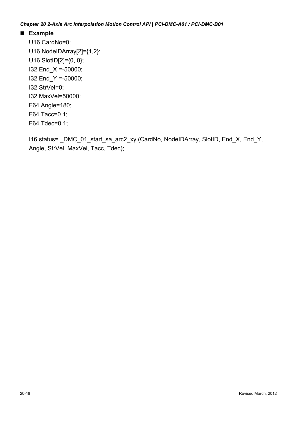 Delta Electronics High-Speed PCI 12-Axis Motion Control Card PCI-DMC-A01 User Manual | Page 306 / 528