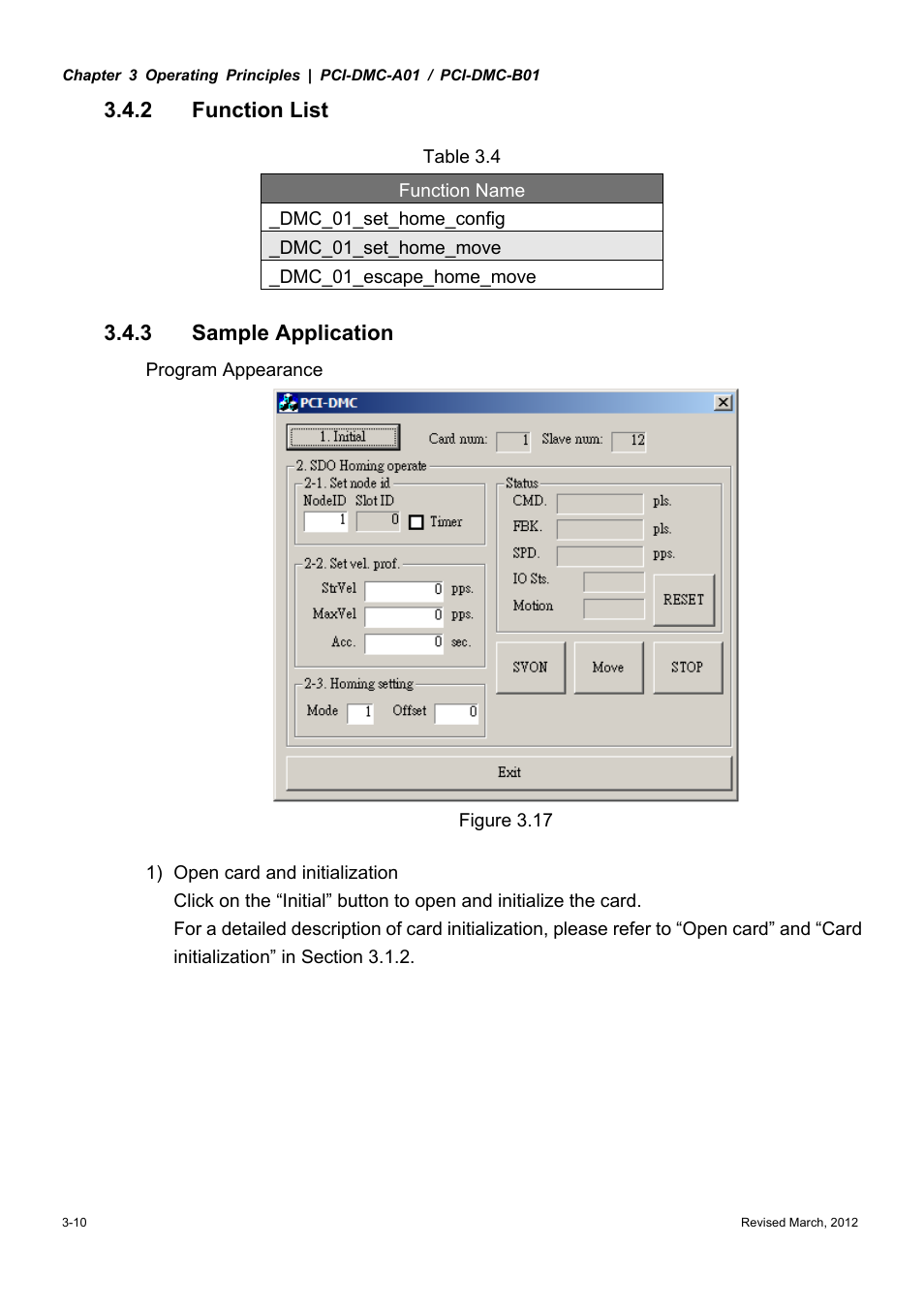 2 function list, 3 sample application | Delta Electronics High-Speed PCI 12-Axis Motion Control Card PCI-DMC-A01 User Manual | Page 32 / 528