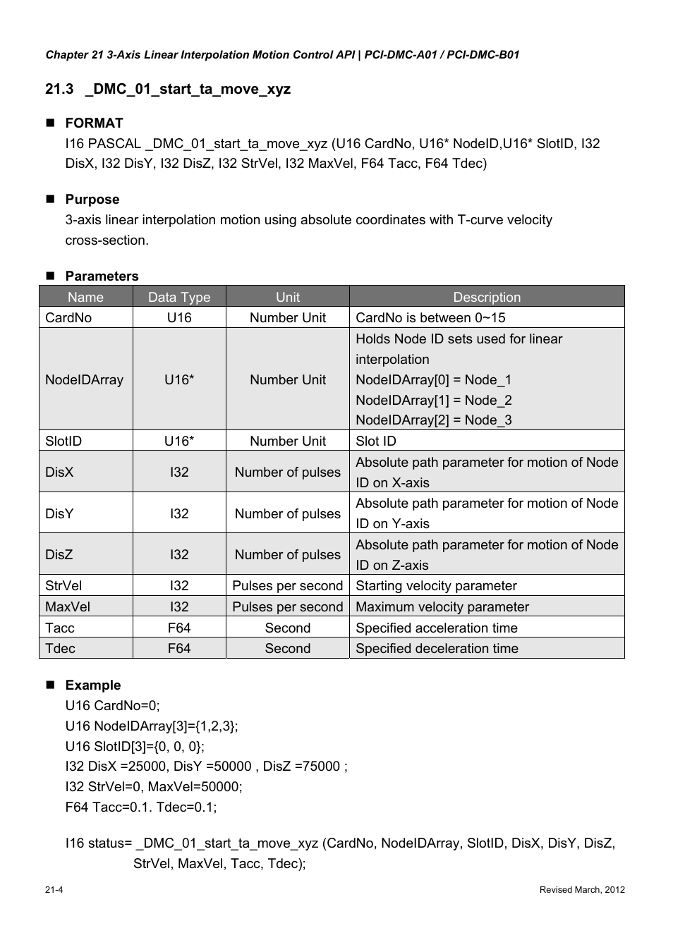 Delta Electronics High-Speed PCI 12-Axis Motion Control Card PCI-DMC-A01 User Manual | Page 332 / 528