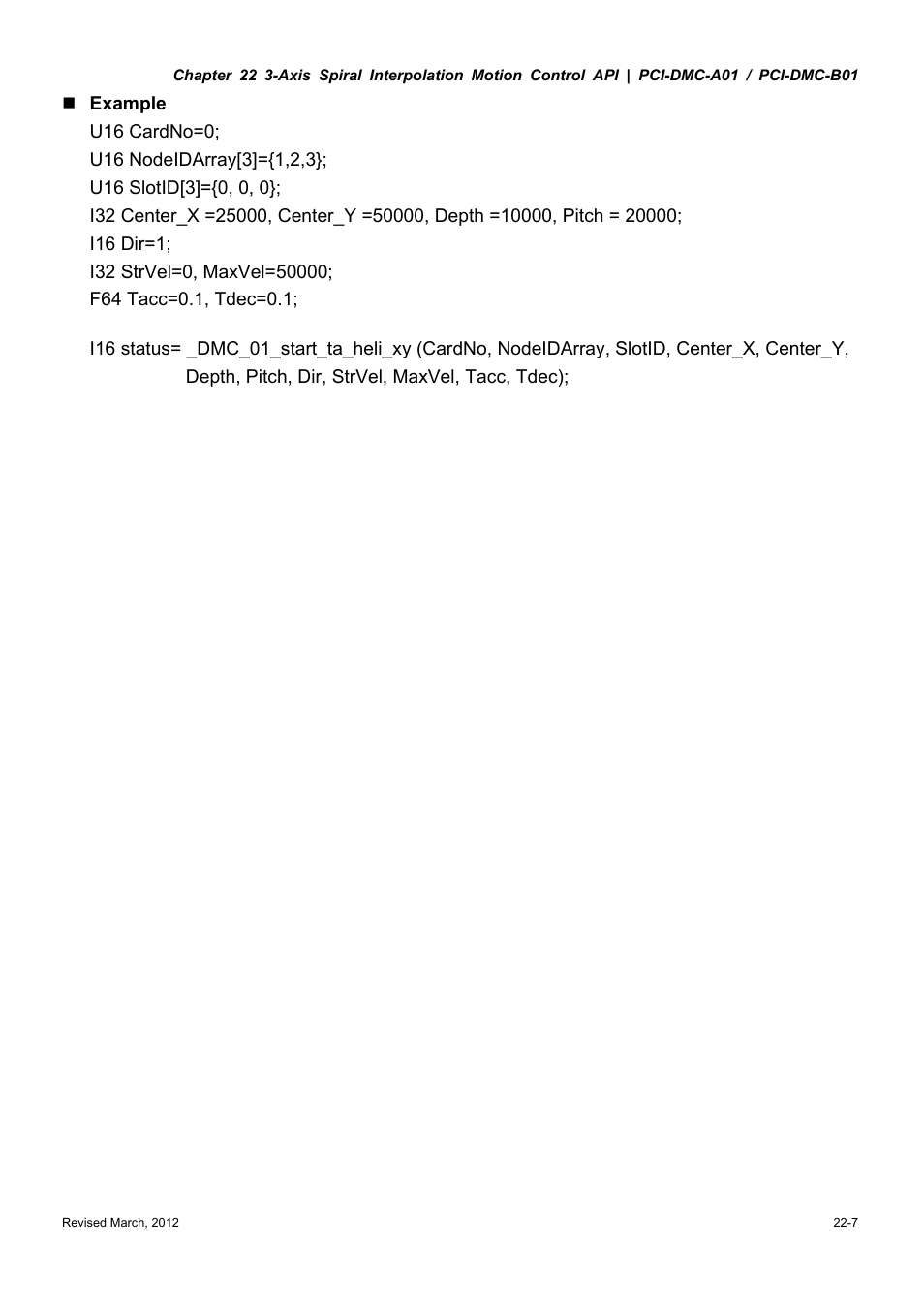 Delta Electronics High-Speed PCI 12-Axis Motion Control Card PCI-DMC-A01 User Manual | Page 343 / 528