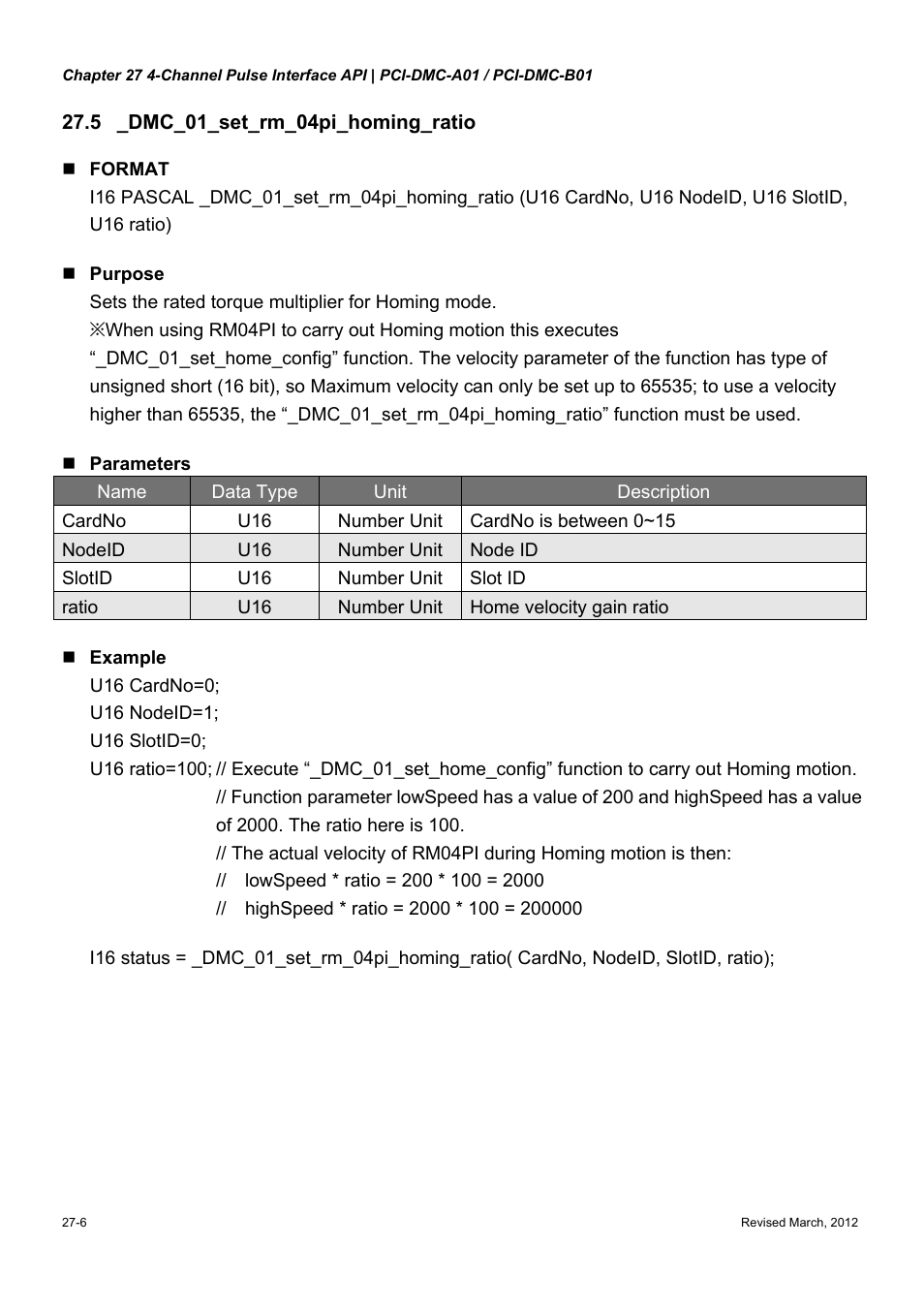 Delta Electronics High-Speed PCI 12-Axis Motion Control Card PCI-DMC-A01 User Manual | Page 376 / 528