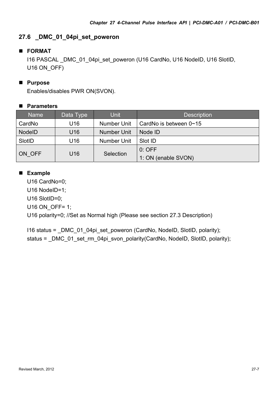 Delta Electronics High-Speed PCI 12-Axis Motion Control Card PCI-DMC-A01 User Manual | Page 377 / 528