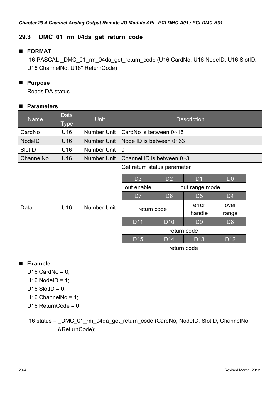 Delta Electronics High-Speed PCI 12-Axis Motion Control Card PCI-DMC-A01 User Manual | Page 410 / 528
