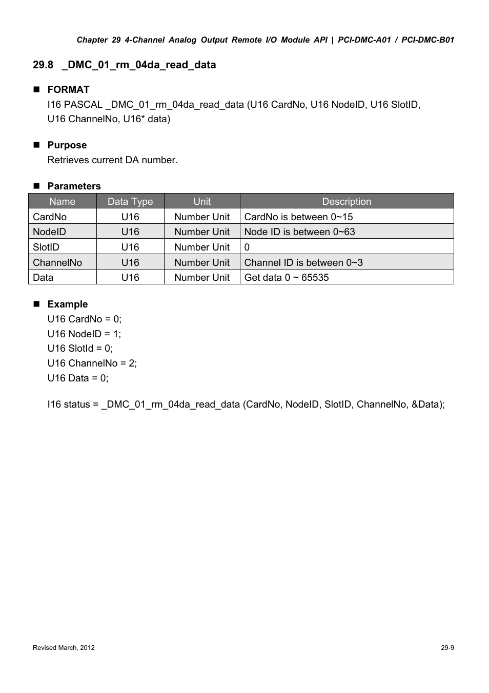 Delta Electronics High-Speed PCI 12-Axis Motion Control Card PCI-DMC-A01 User Manual | Page 415 / 528