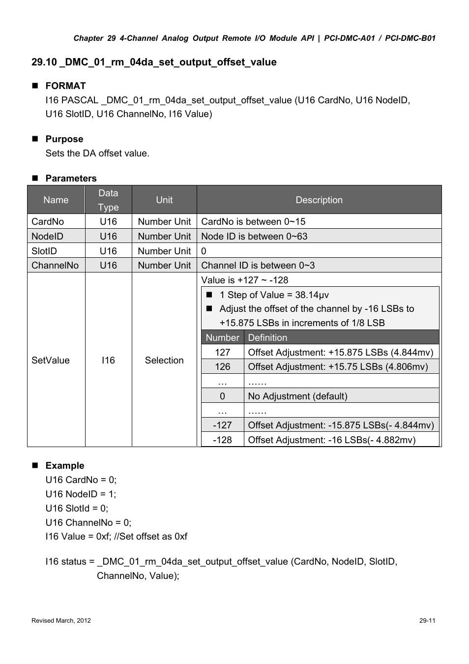 Delta Electronics High-Speed PCI 12-Axis Motion Control Card PCI-DMC-A01 User Manual | Page 417 / 528
