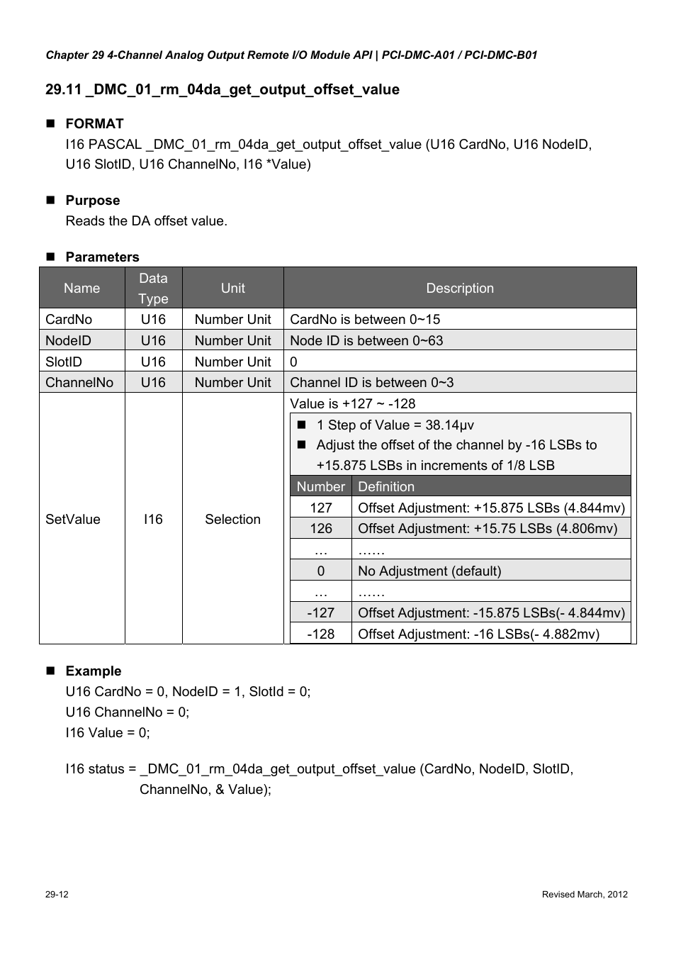 Delta Electronics High-Speed PCI 12-Axis Motion Control Card PCI-DMC-A01 User Manual | Page 418 / 528