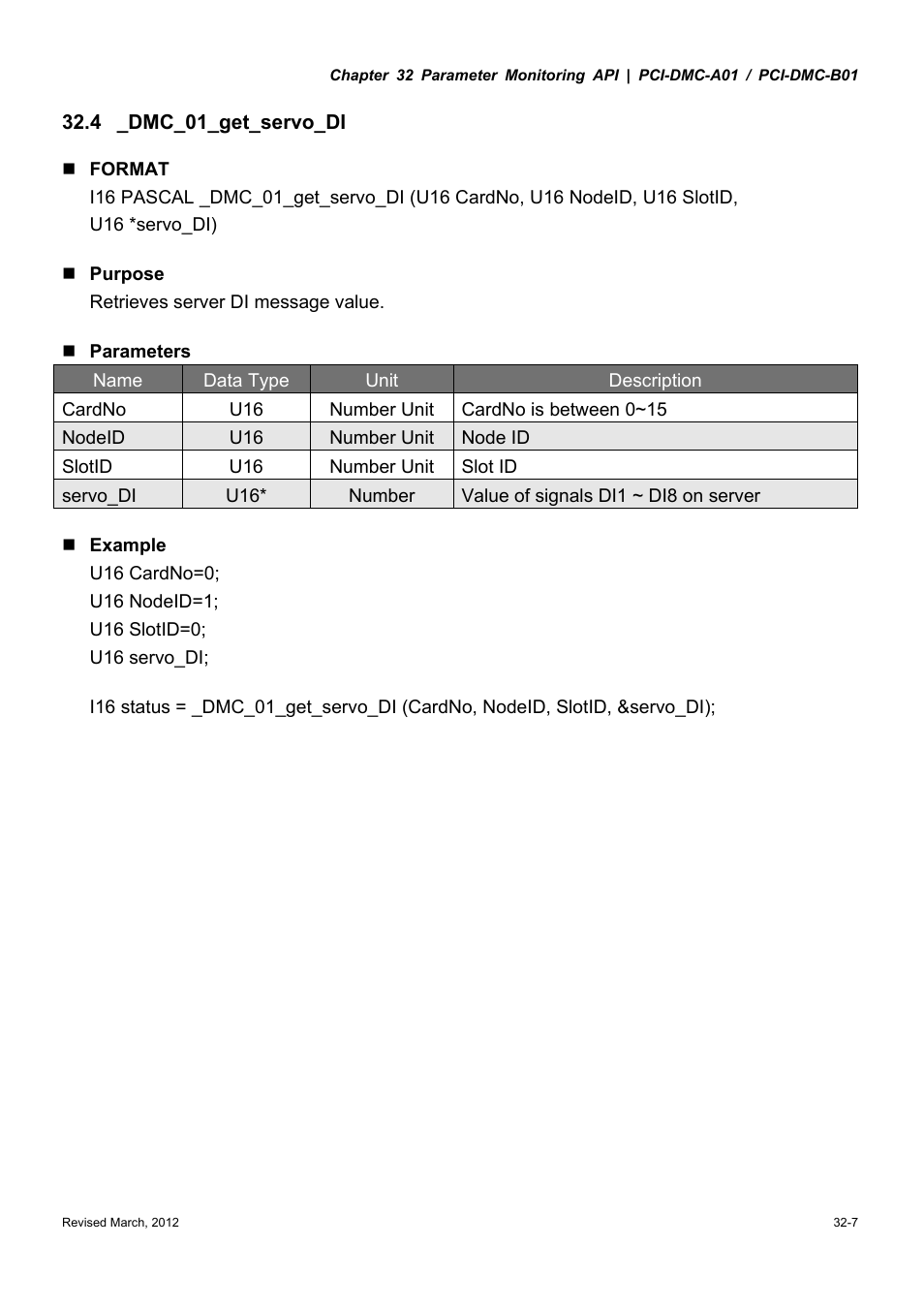 Delta Electronics High-Speed PCI 12-Axis Motion Control Card PCI-DMC-A01 User Manual | Page 443 / 528