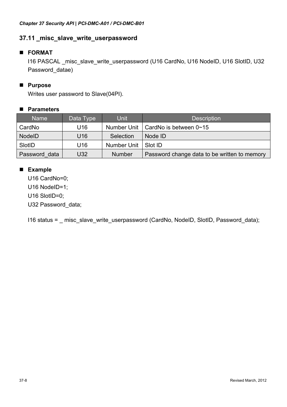 Delta Electronics High-Speed PCI 12-Axis Motion Control Card PCI-DMC-A01 User Manual | Page 472 / 528