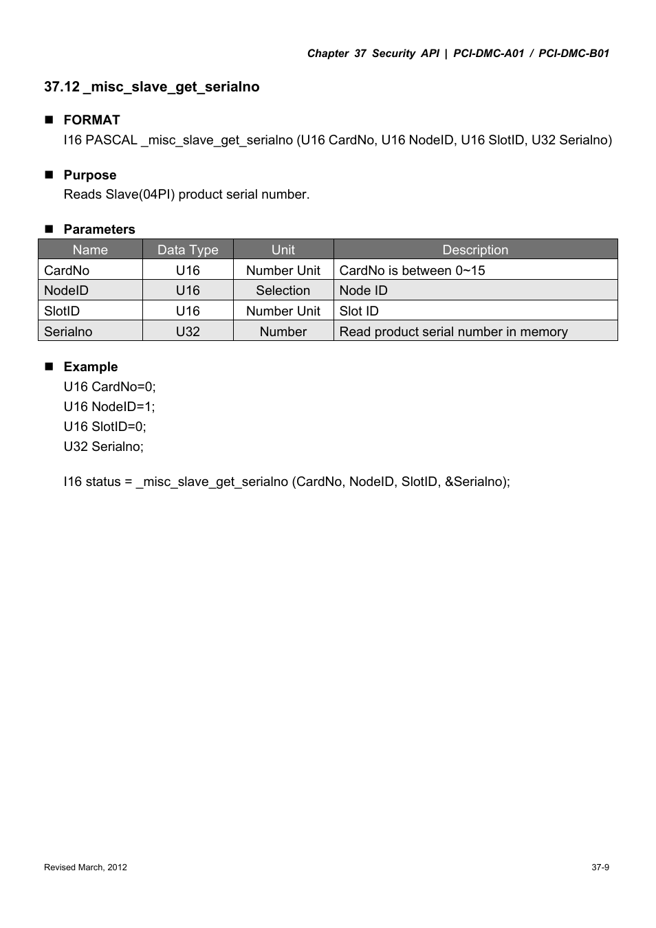 Delta Electronics High-Speed PCI 12-Axis Motion Control Card PCI-DMC-A01 User Manual | Page 473 / 528